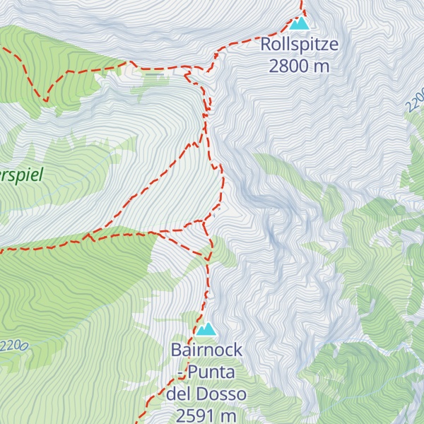 Map of Weißspitze - Punta Bianca