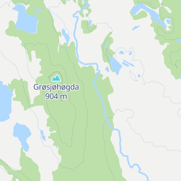 Map of Gransjøbekkbua