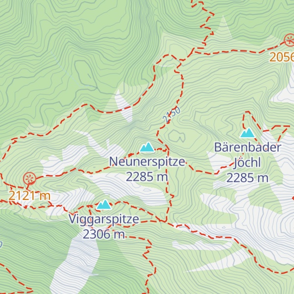 Map of Neunerspitze