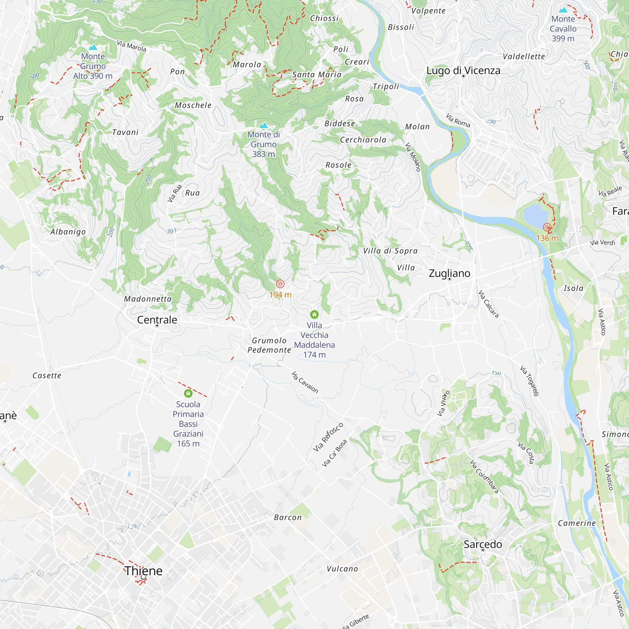 Villa Vecchia Maddalena map