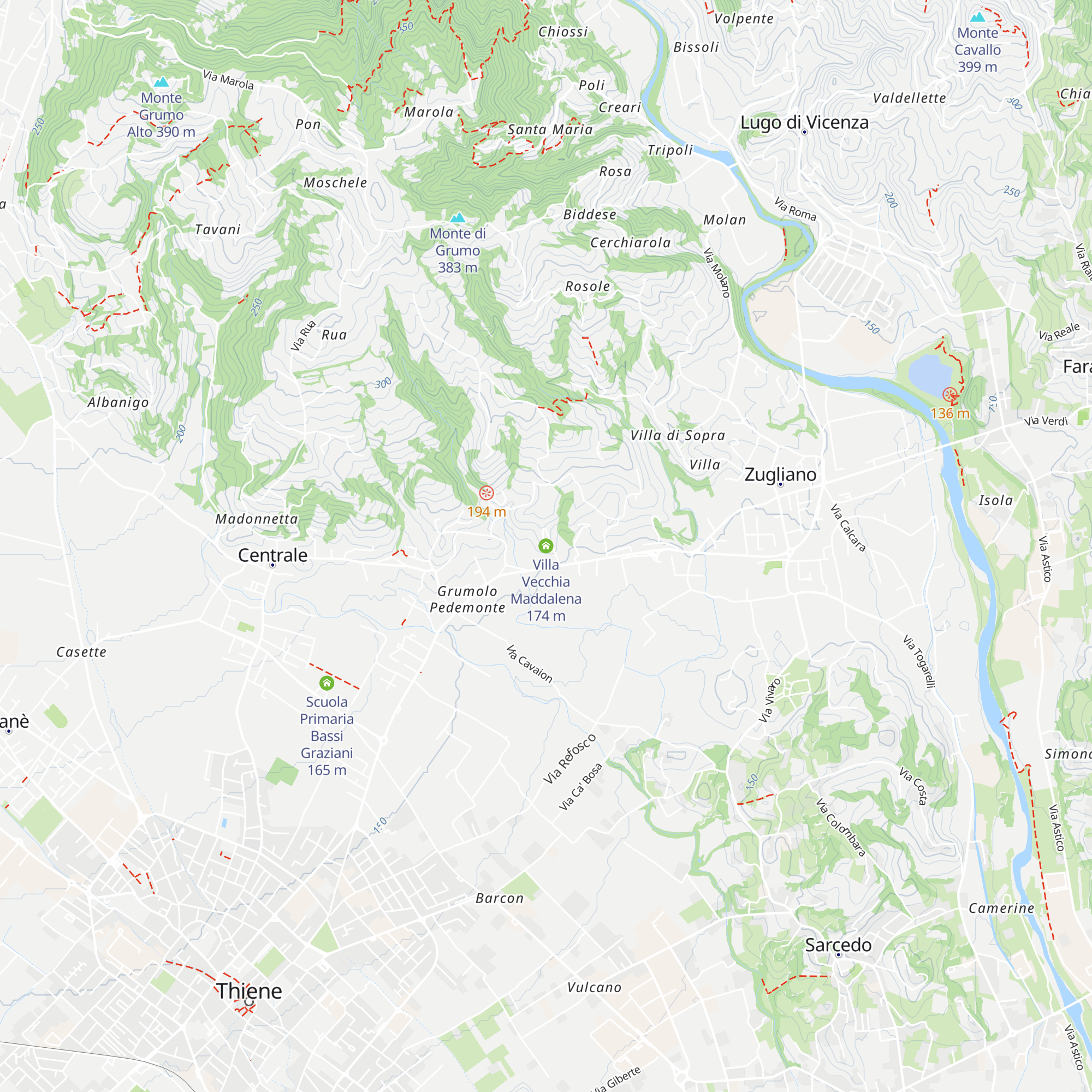 Villa Vecchia Maddalena map