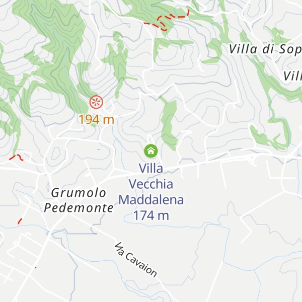 Map of Villa Vecchia Maddalena