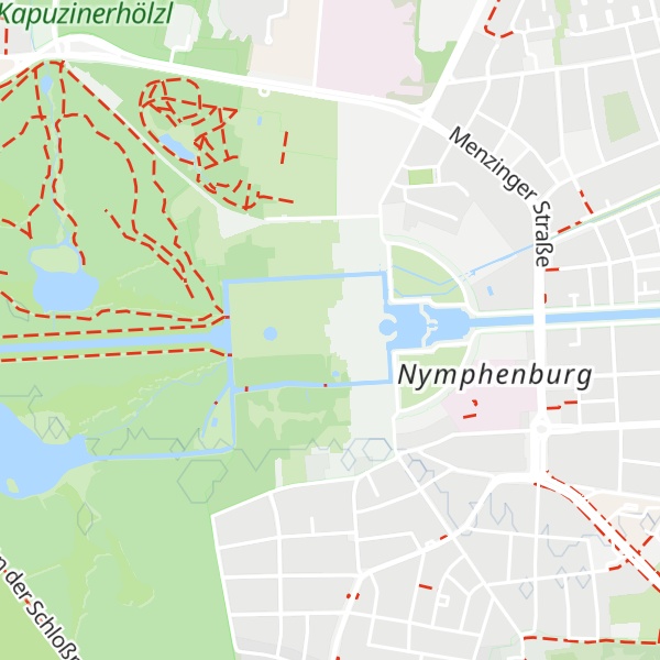 Map of Nymphenburg Palace