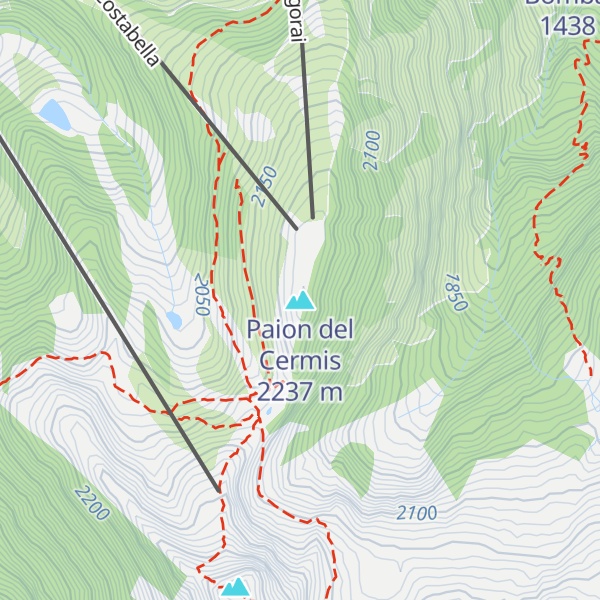 Map of Paion del Cermis