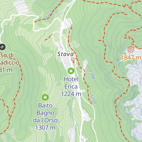Map of Hotel Erica