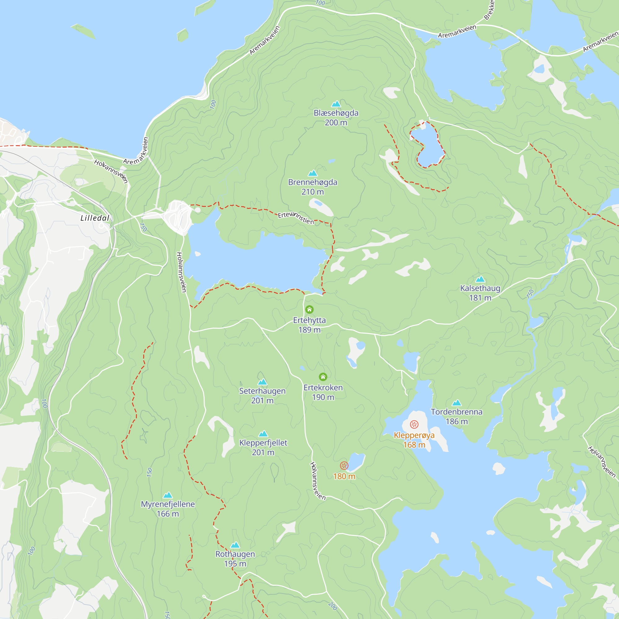 Ertehytta map