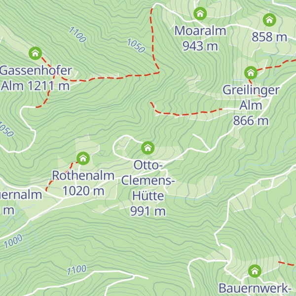 Map of Otto-Clemens-Hütte