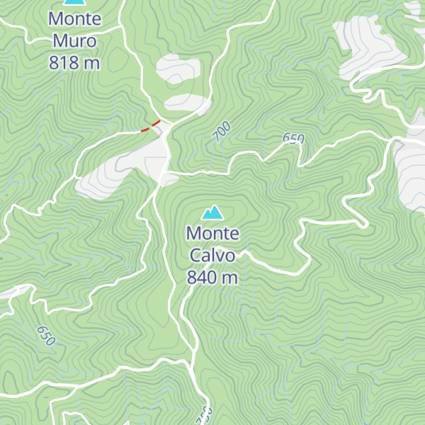 Map of Monte Calvo