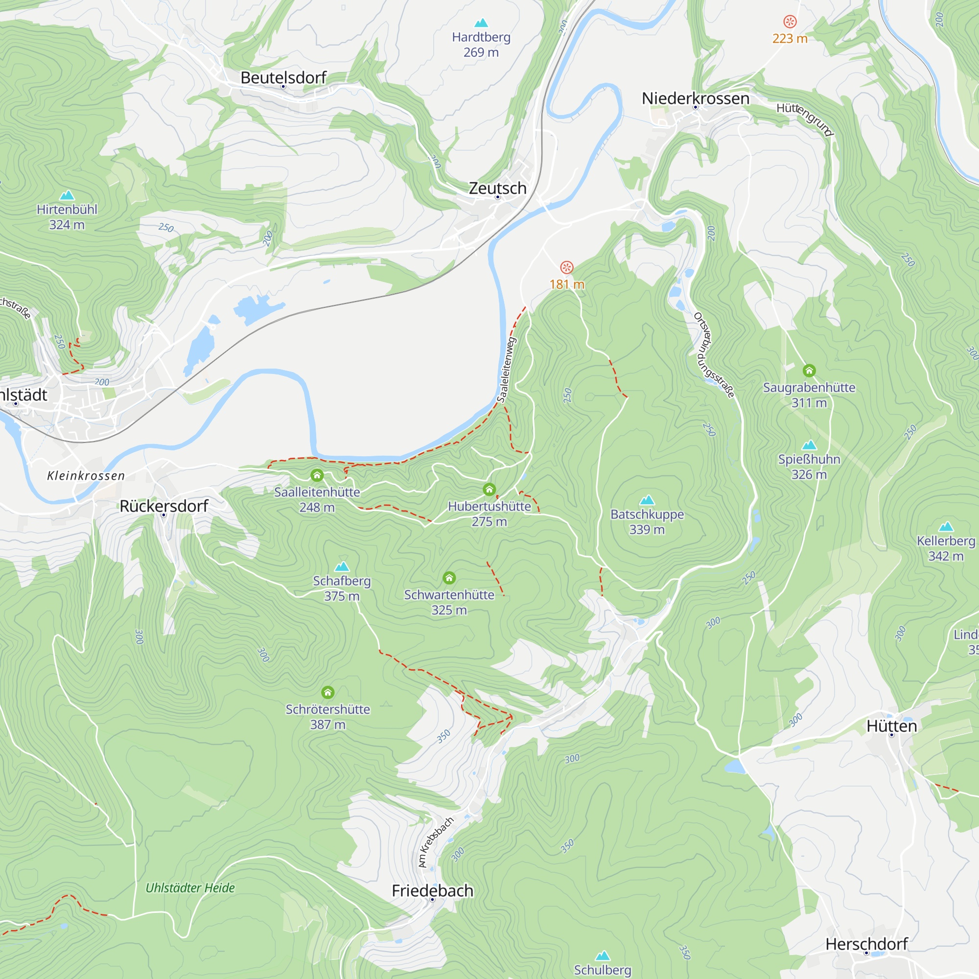 Hubertushütte map