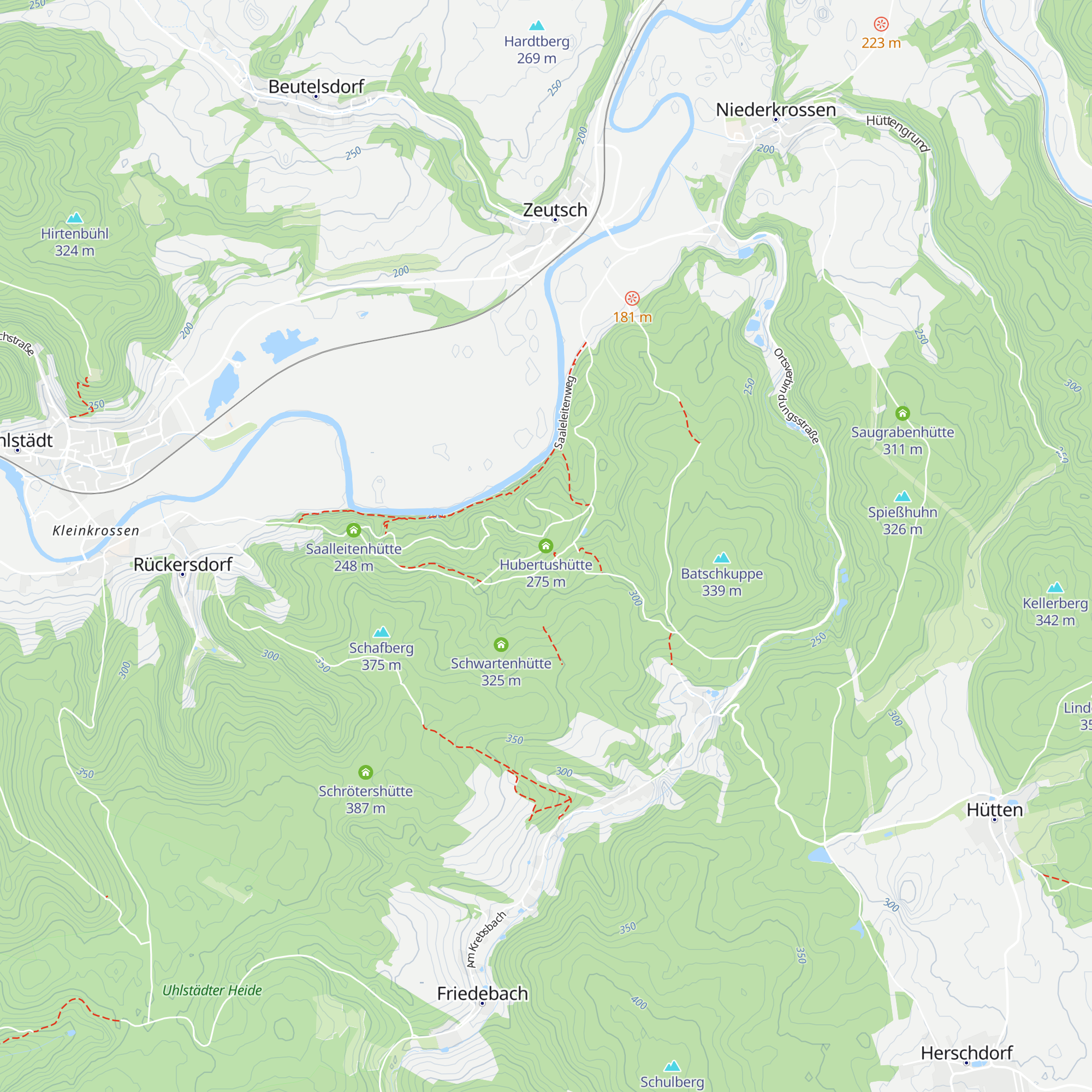 Hubertushütte map