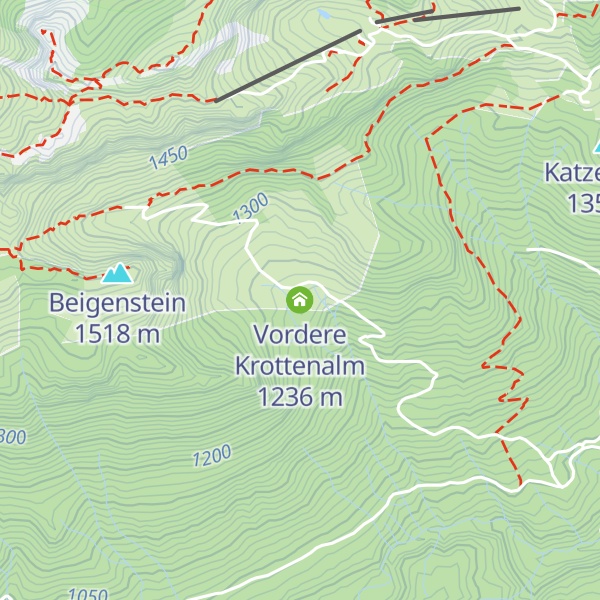Map of Vordere Krottenalm
