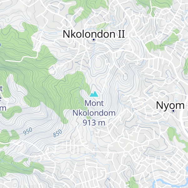 Map of Mont Nkolondom