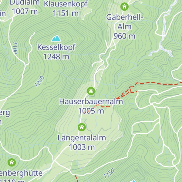 Map of Hauserbauernalm