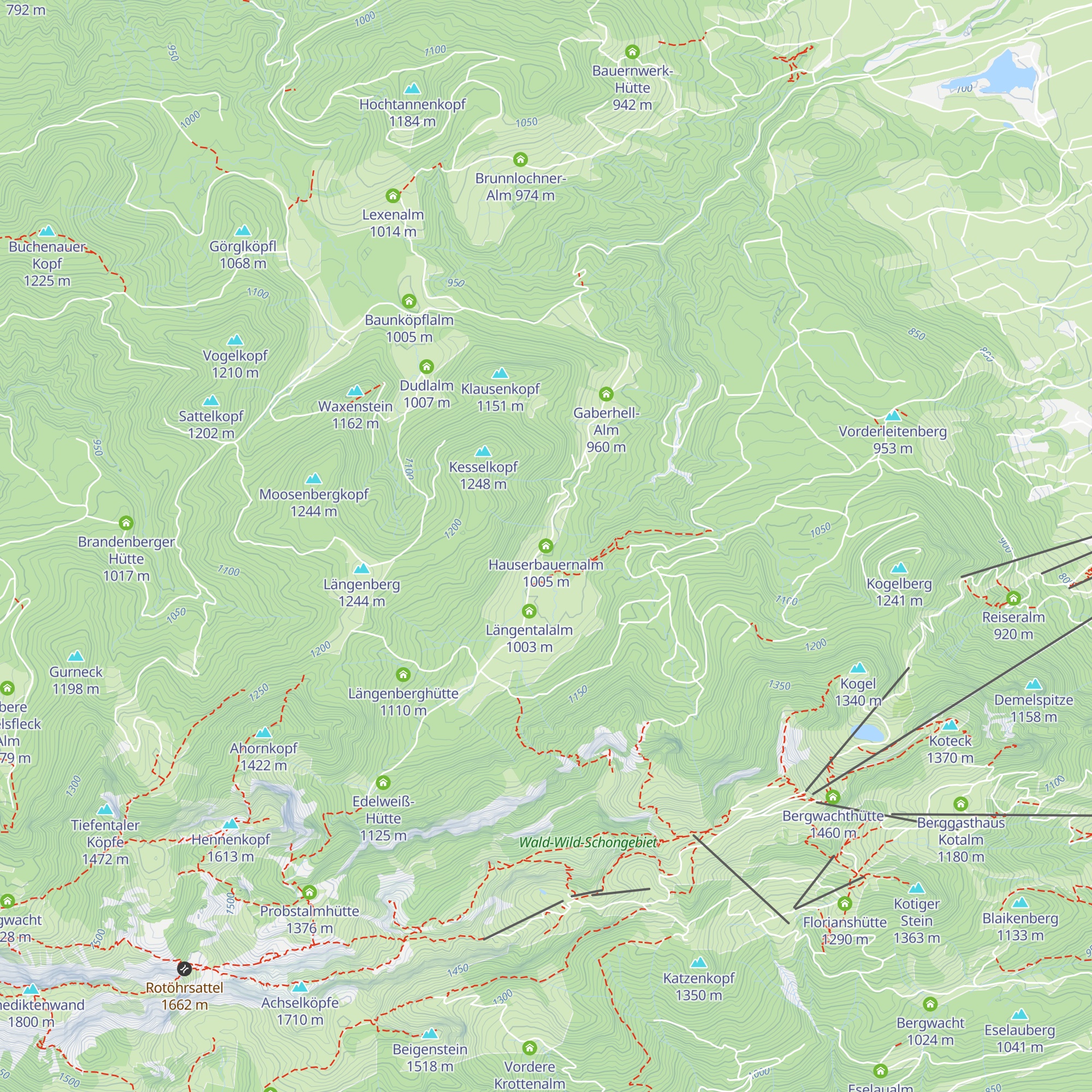 Hauserbauernalm map