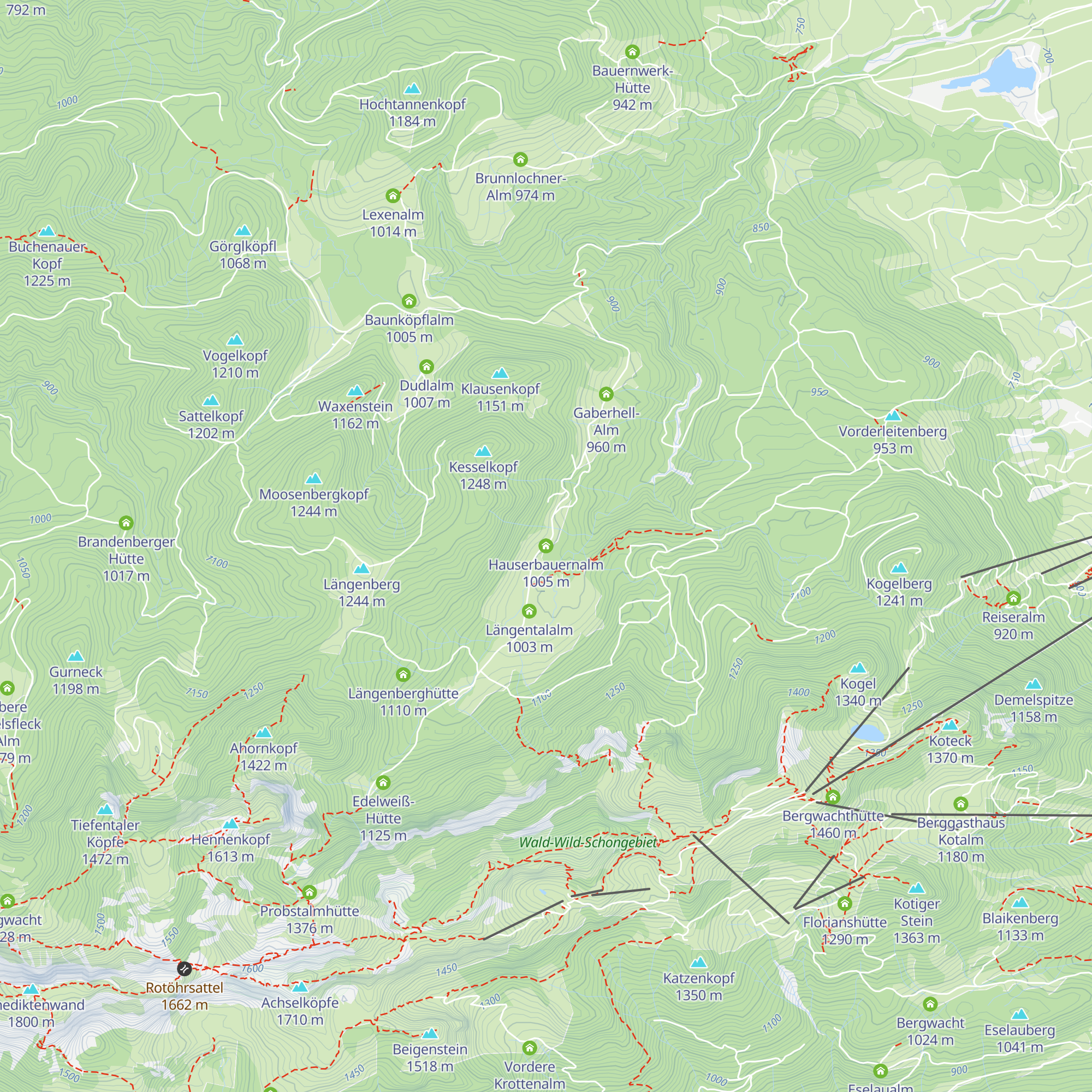 Hauserbauernalm map