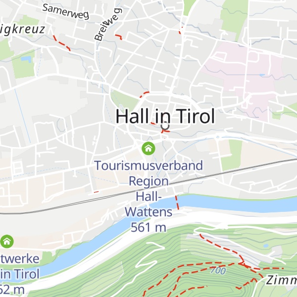 Map of Tourismusverband Region Hall-Wattens