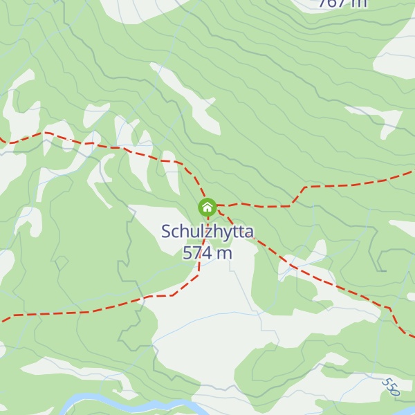 Map of Schulzhytta