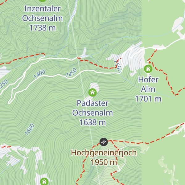 Map of Padaster Ochsenalm