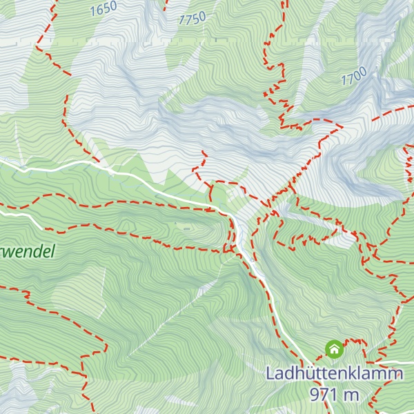 Map of 2. Ladhütte