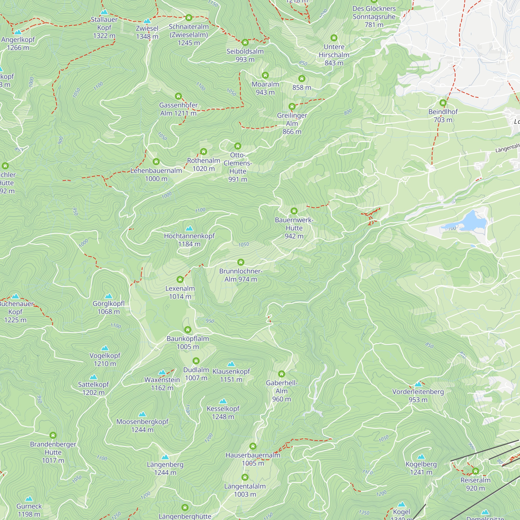 Probstbauernalm map