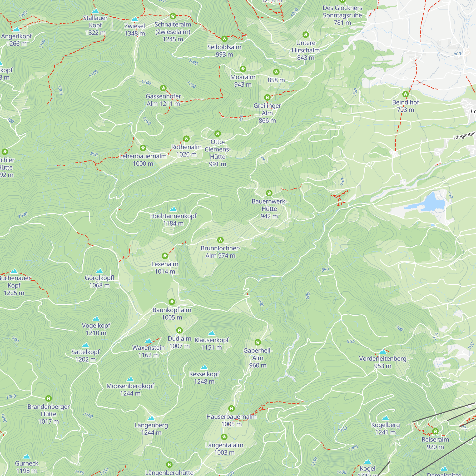 Probstbauernalm map