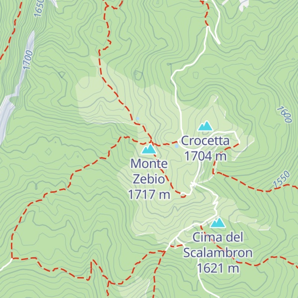Map of Monte Zebio