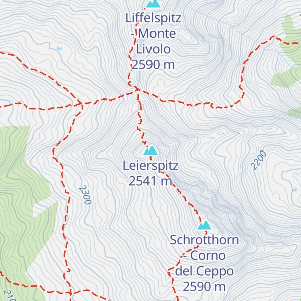 Map of Leierspitz