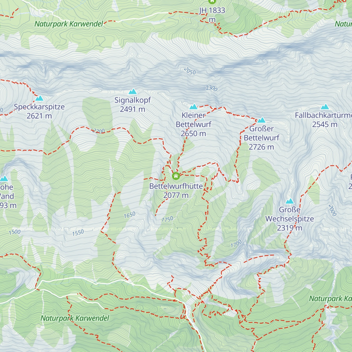 Bettelwurfhütte map
