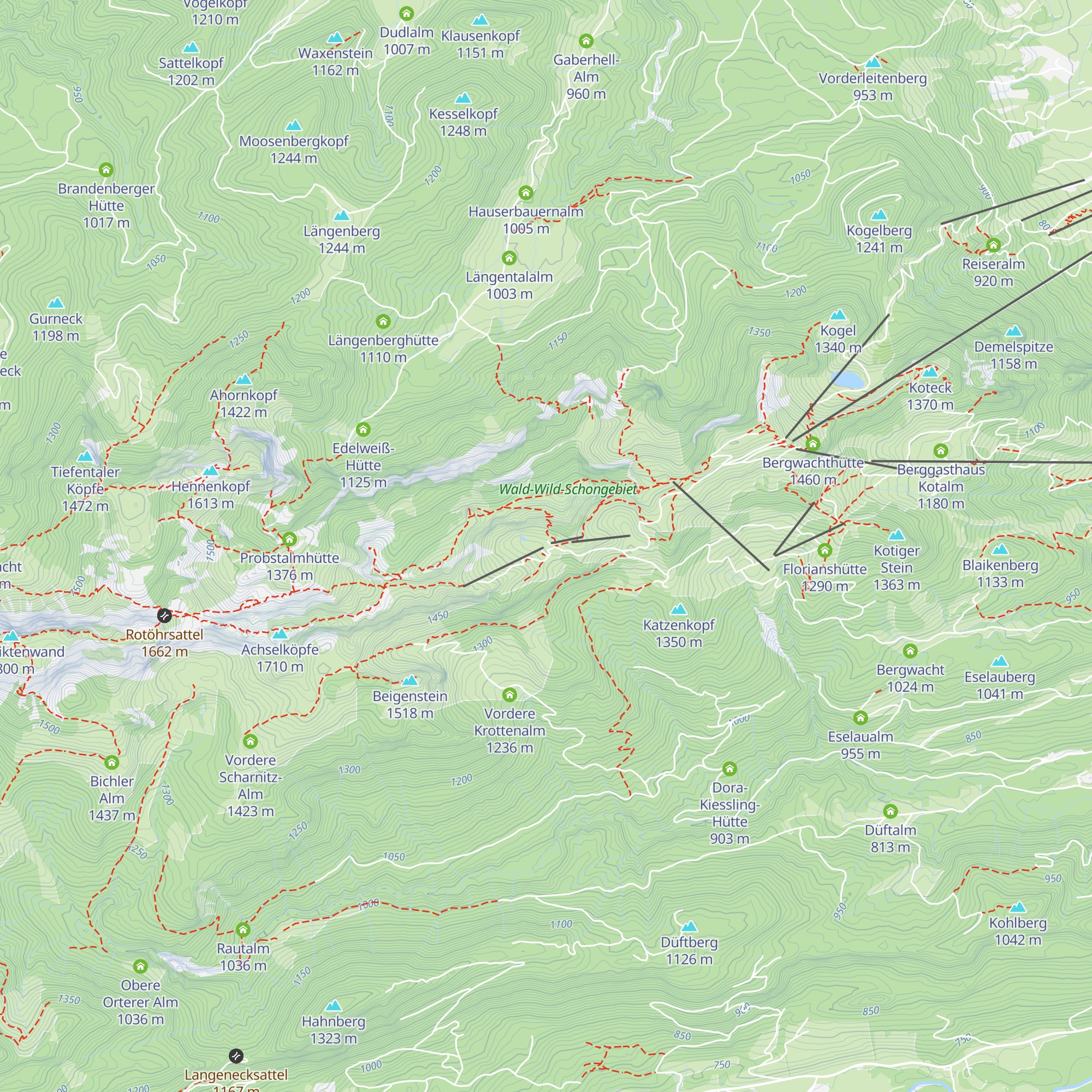 Stie-Alm map