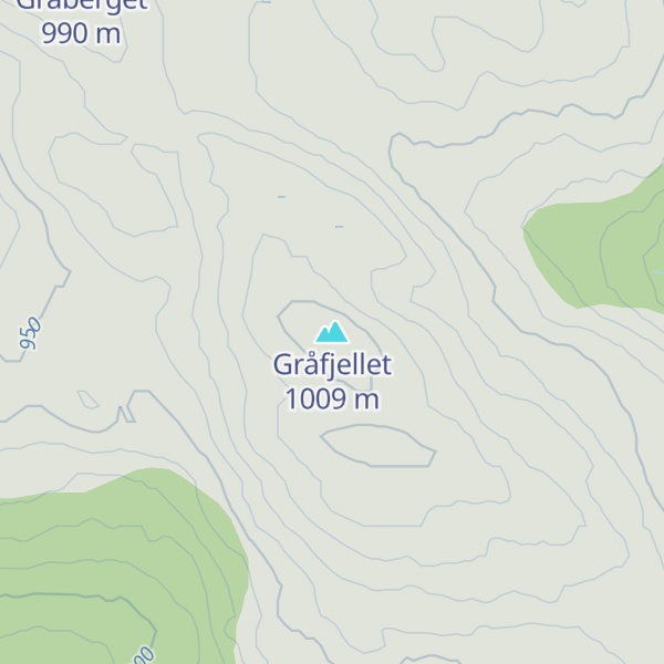 Map of Gråfjellet