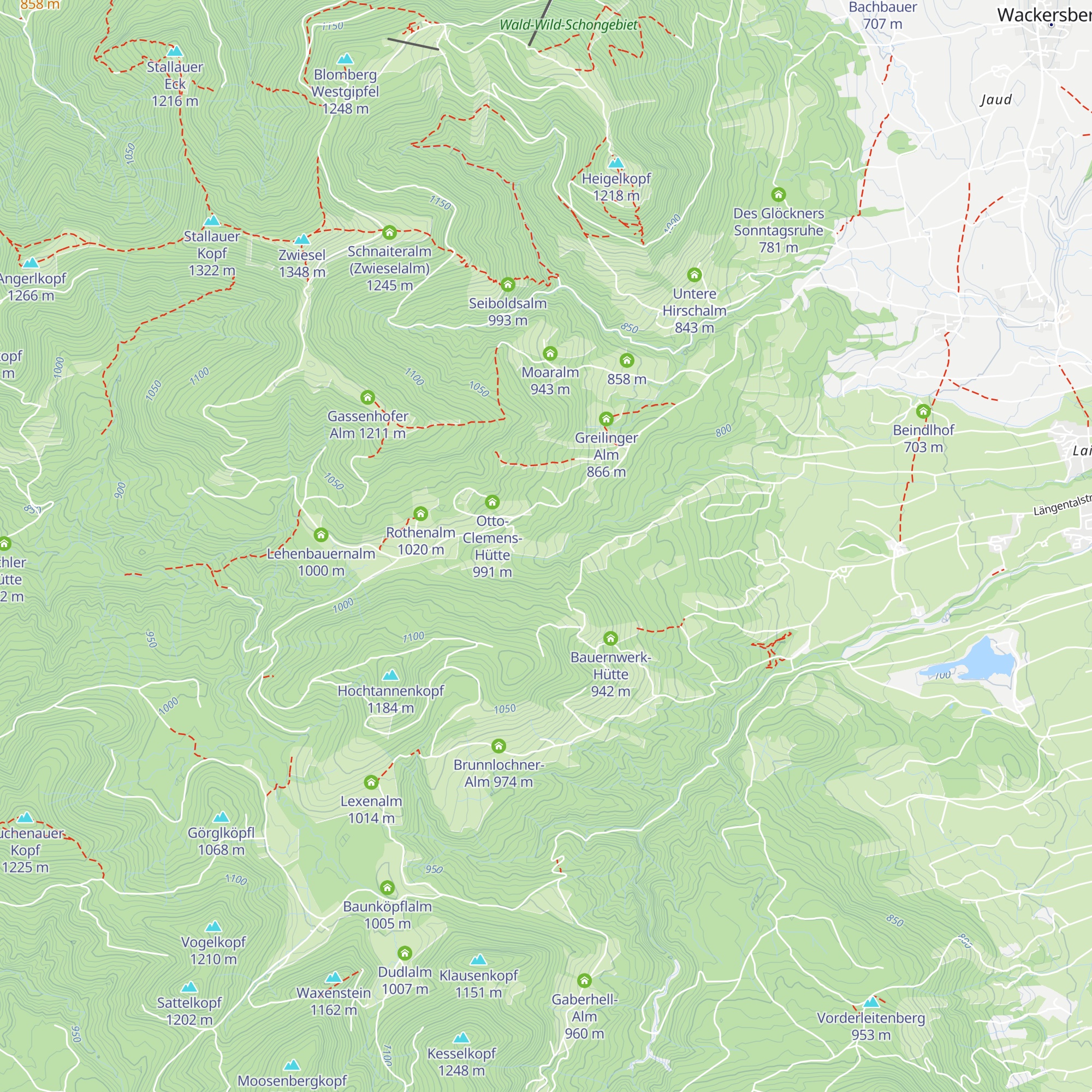 Hüssenalm map