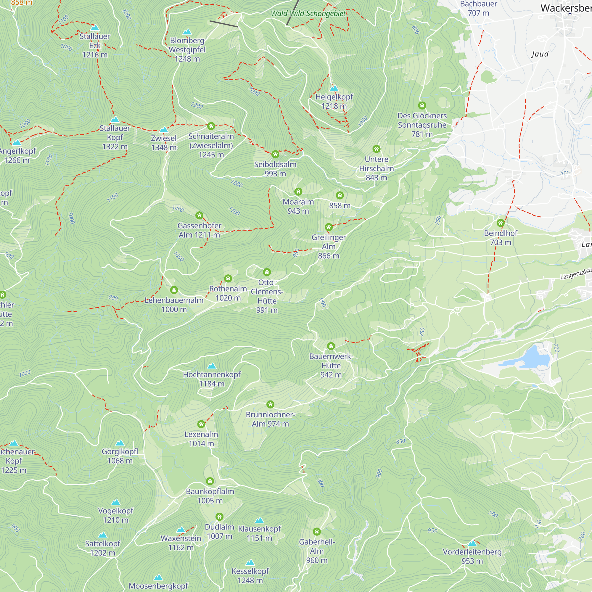 Hüssenalm map
