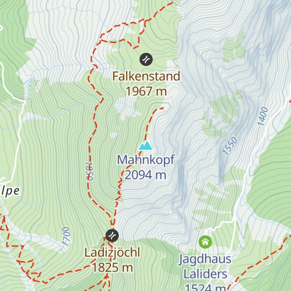 Map of Mahnkopf