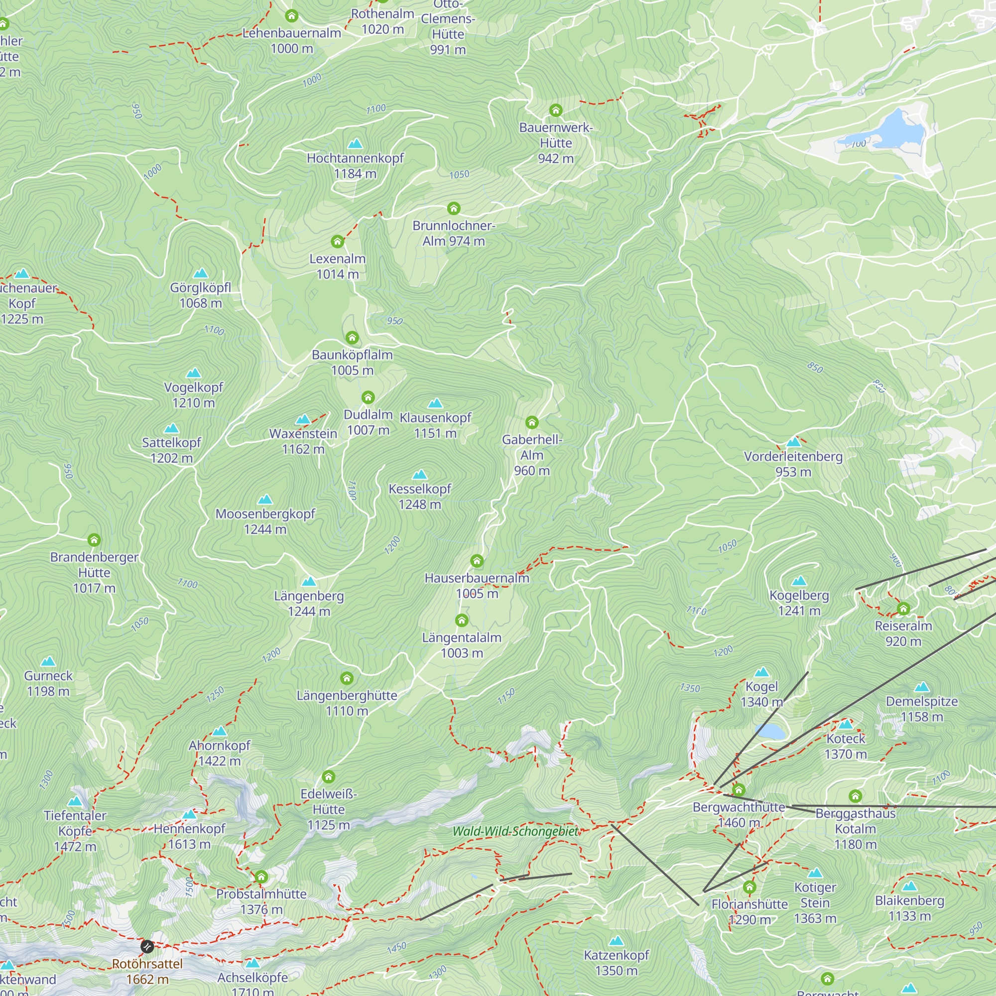 Kirchsteinhütte map