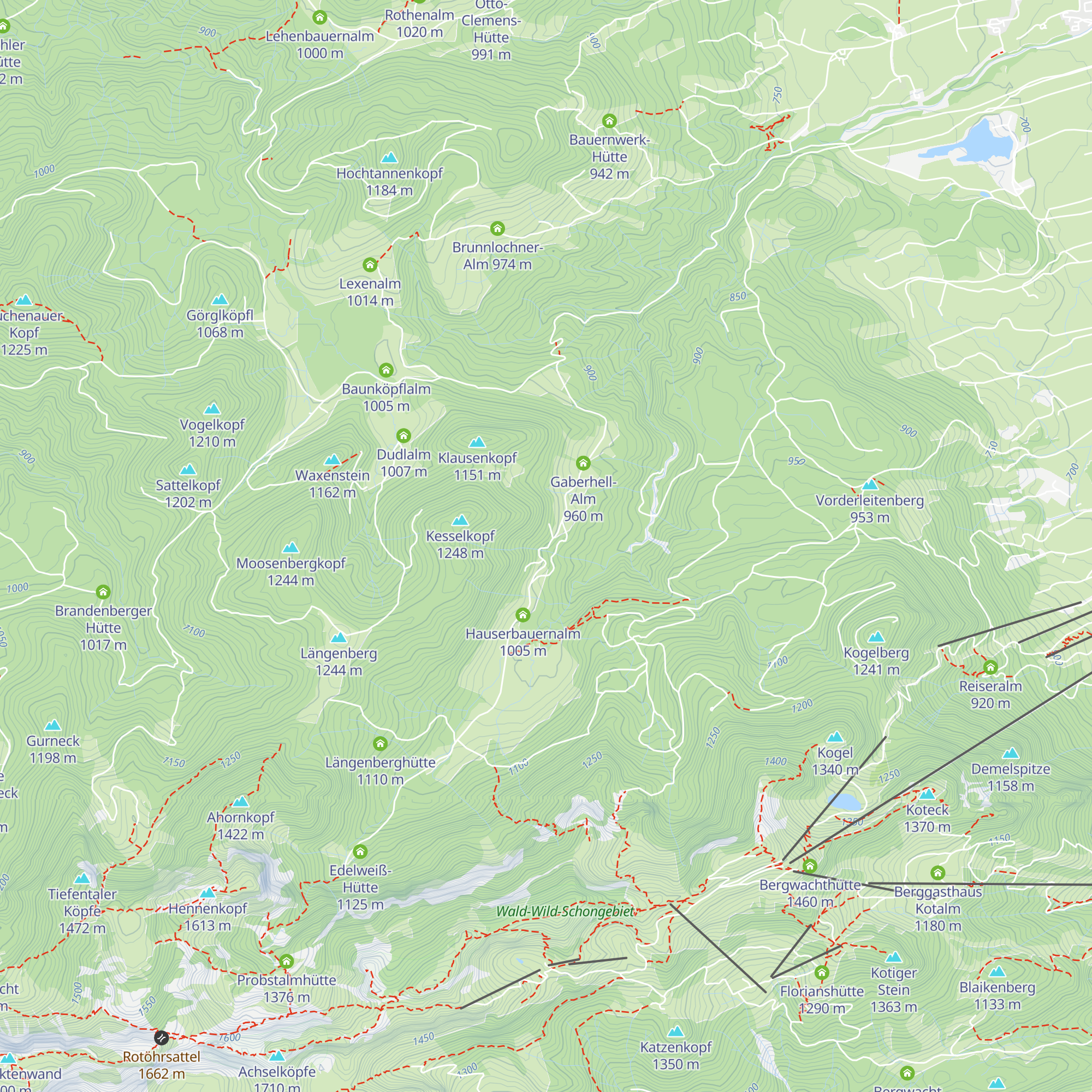 Kirchsteinhütte map