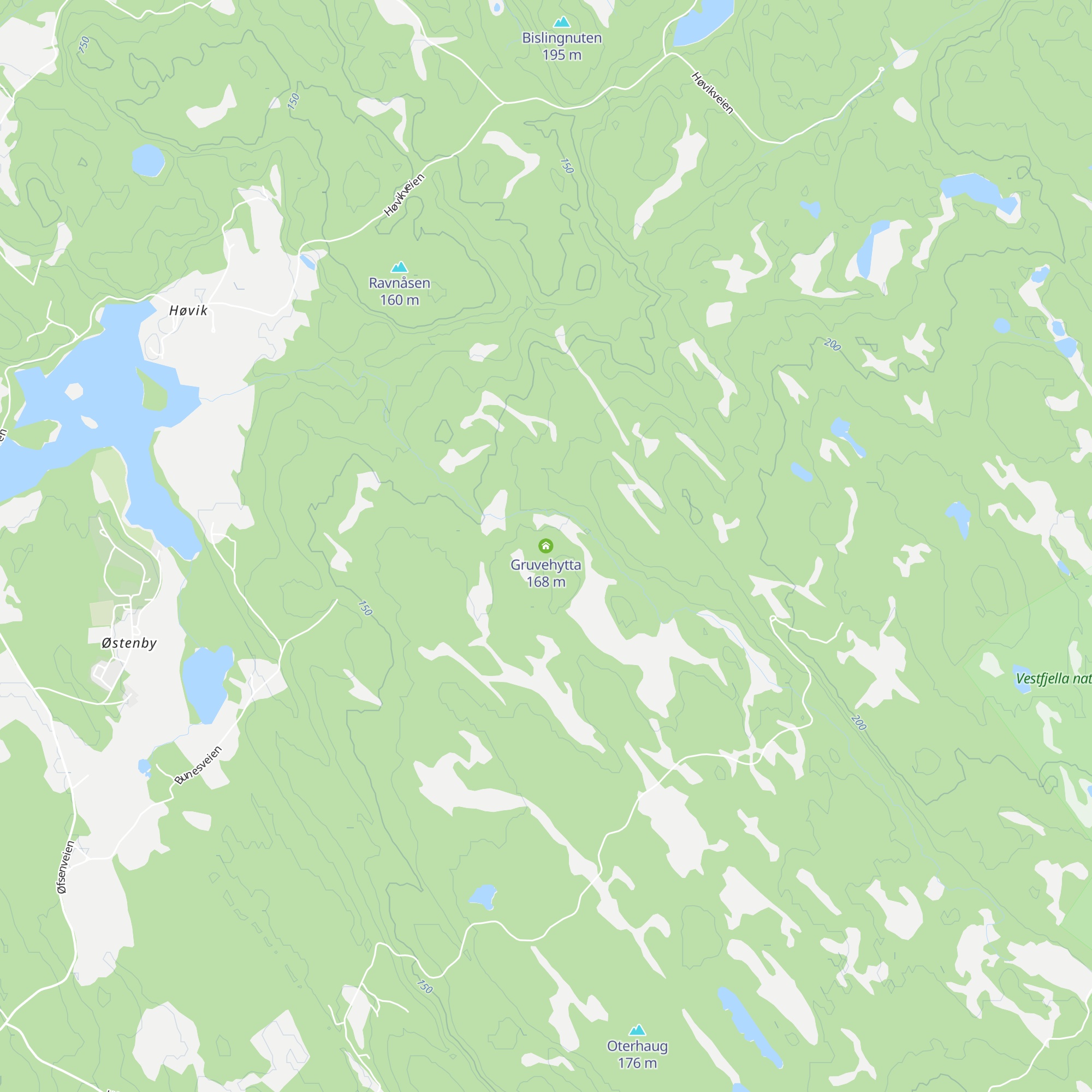 Gruvehytta map