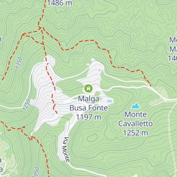 Map of Malga Busa Fonte