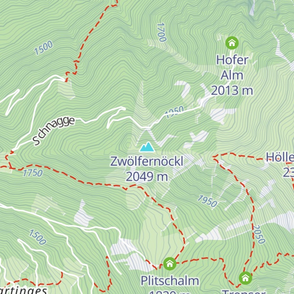 Map of Zwölfernöckl