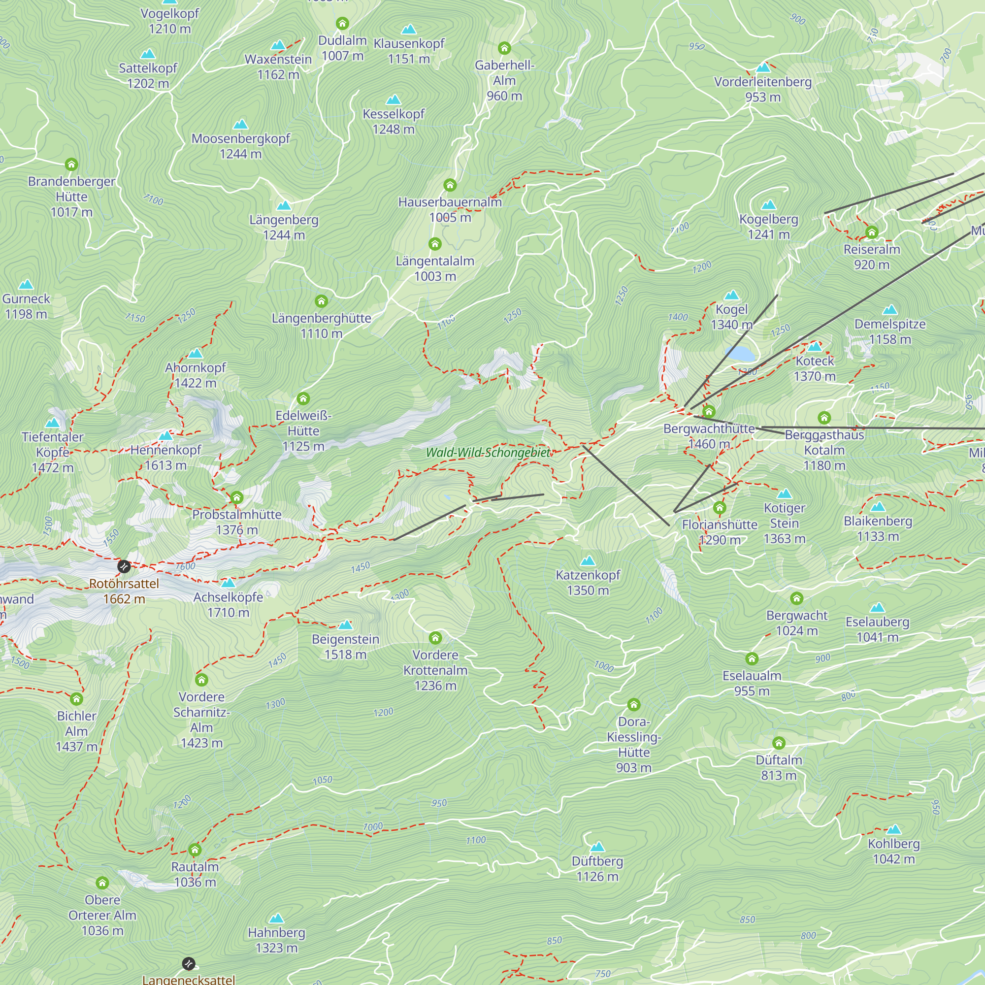 Bergwacht Diensthütte Latschenkopf map