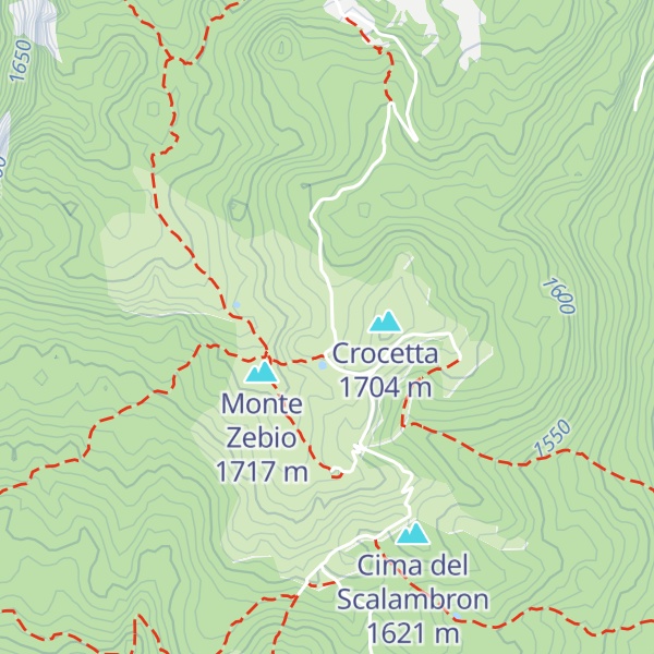 Map of Malga Zebio