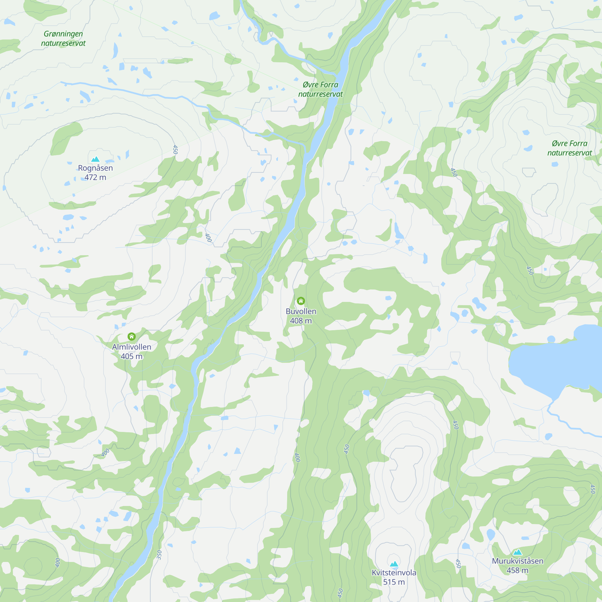 Buvollen map