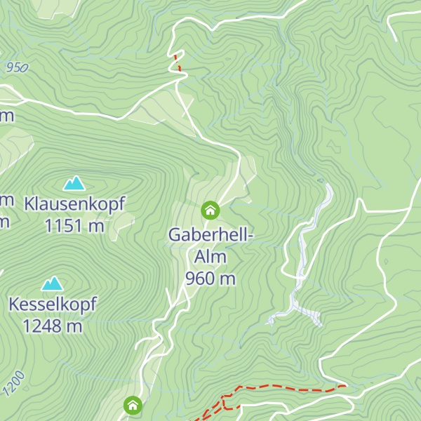 Map of Gaberhell-Alm
