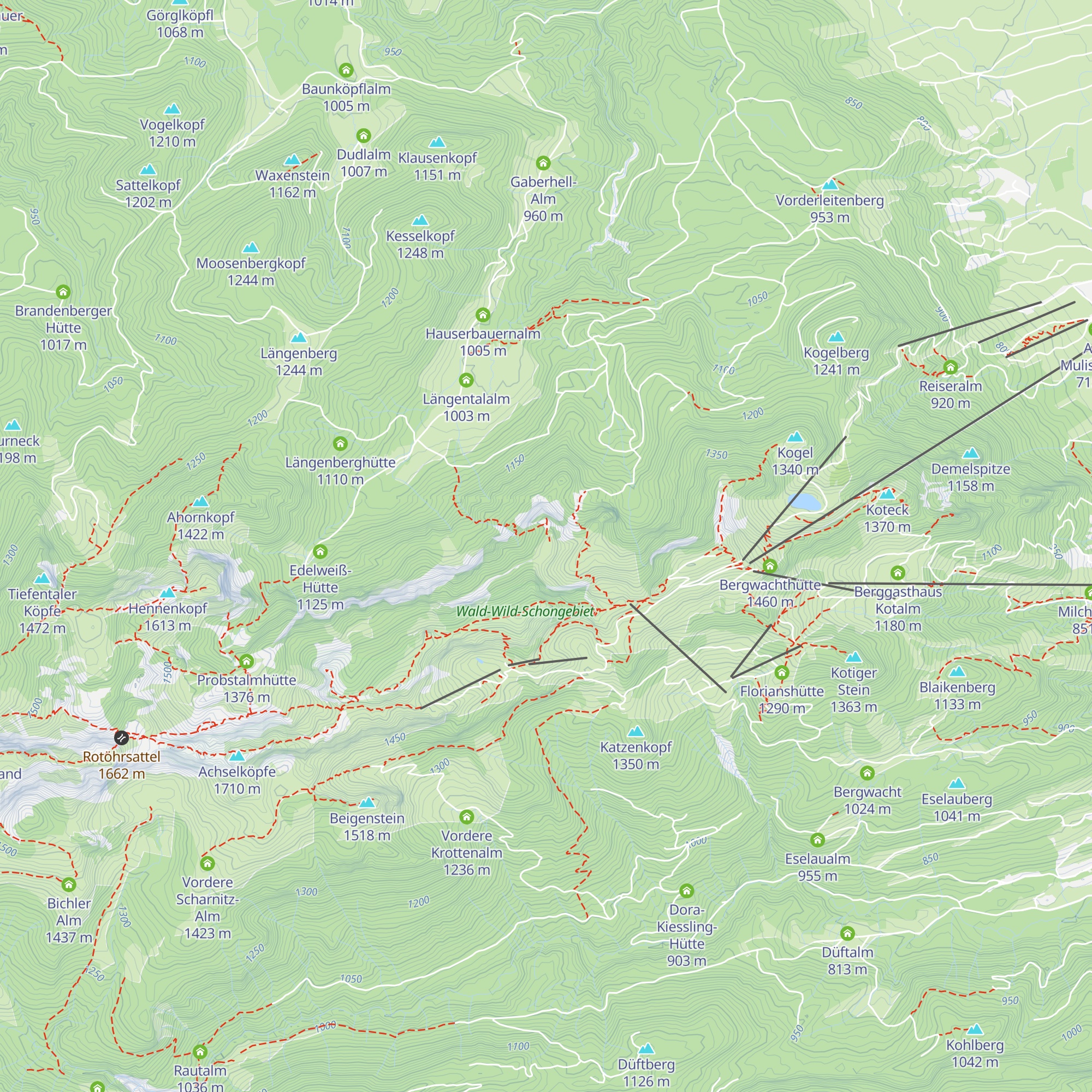 Gebrüder Zauner Gedächtnishütte map