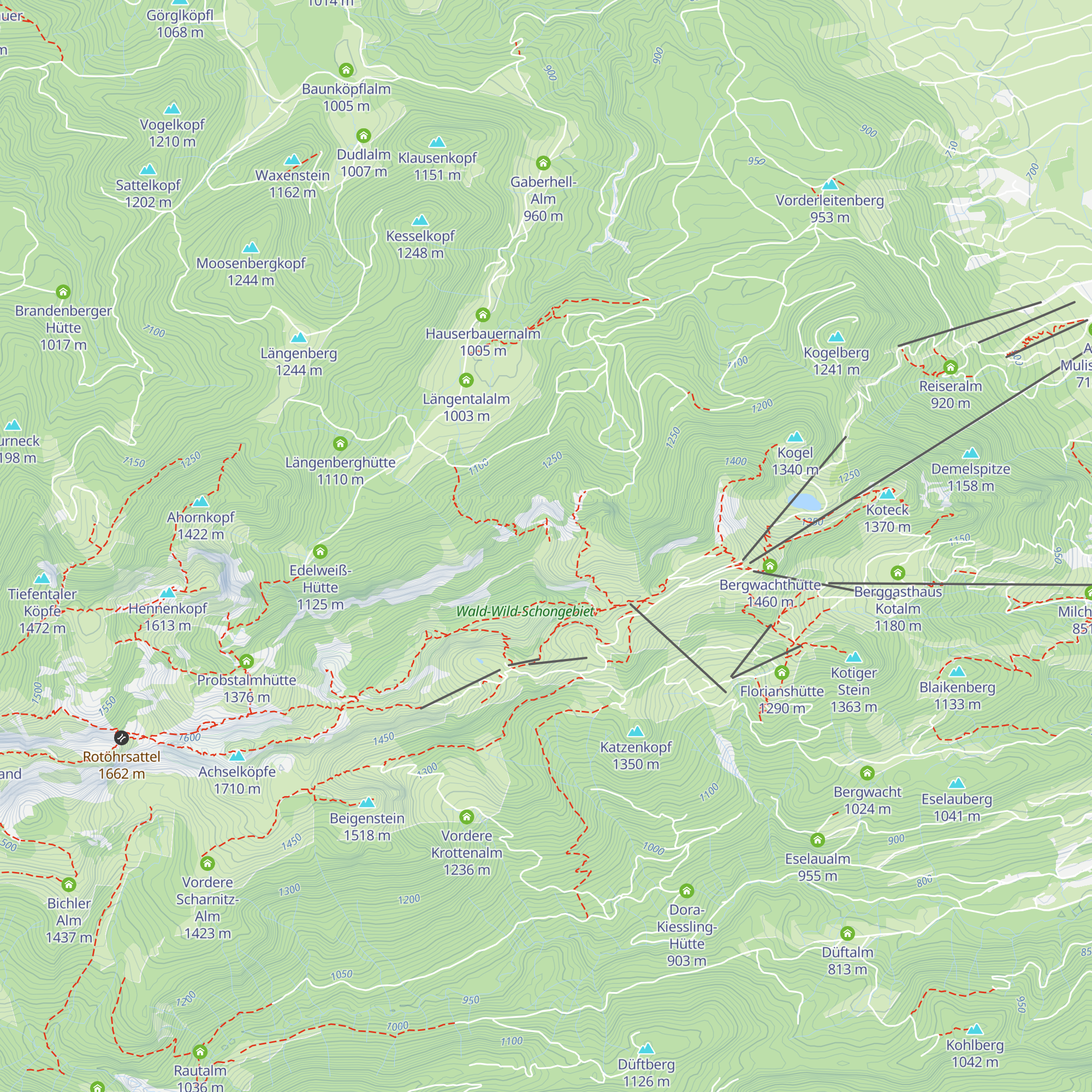 Gebrüder Zauner Gedächtnishütte map