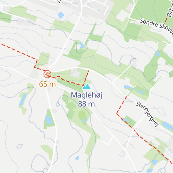 Map of Maglehøj