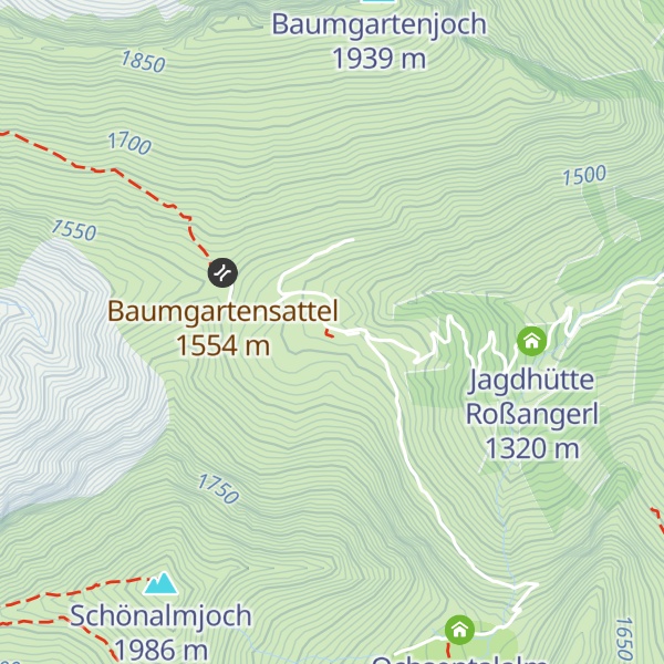 Map of Baumgartenalm Hochleger