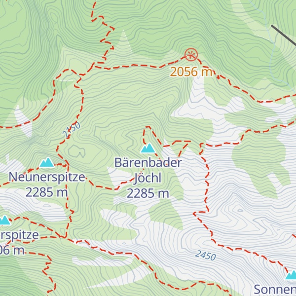 Map of Bärenbader Jöchl