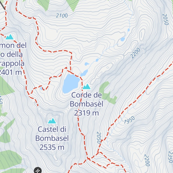 Map of Corde de Bombasèl