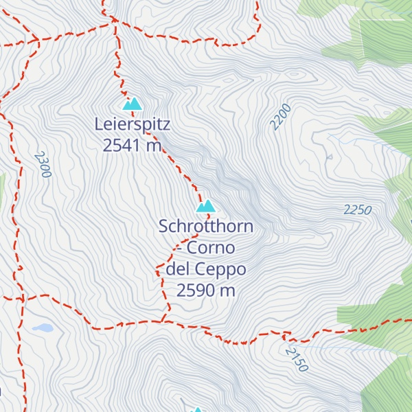 Map of Schrotthorn - Corno del Ceppo