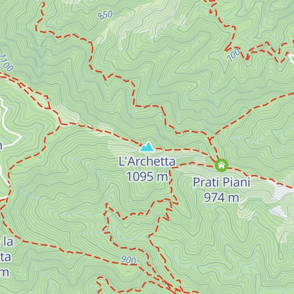 Map of L'Archetta